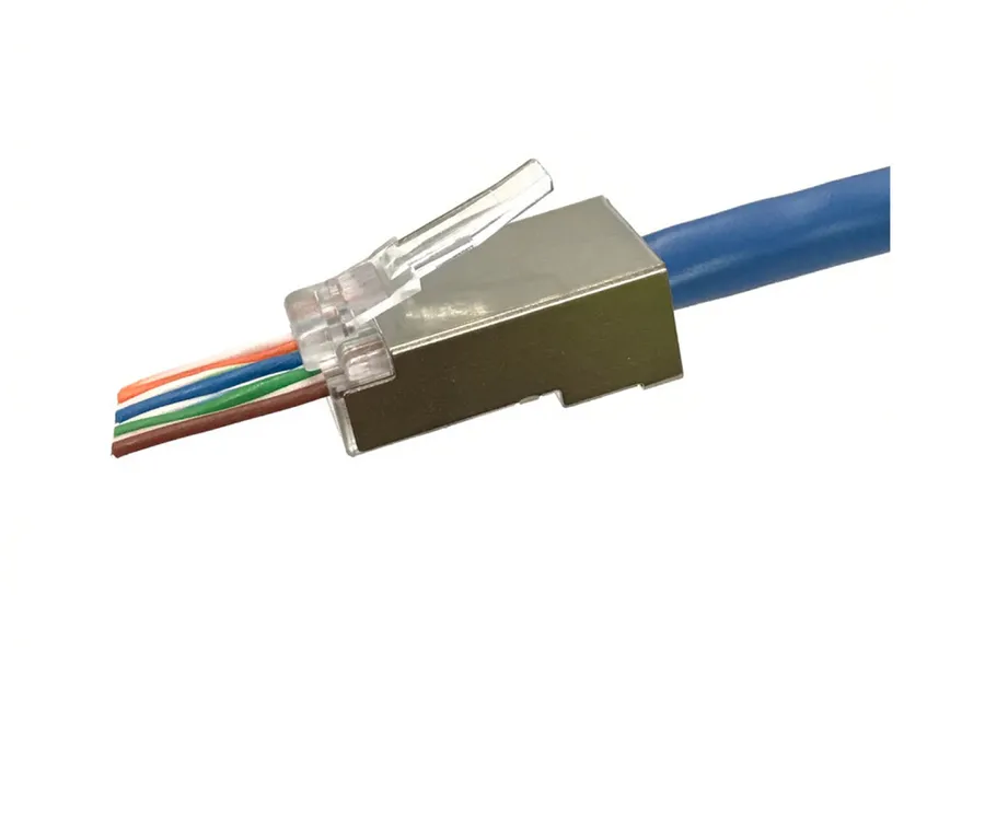 CAT6A SHIELDED FEED THROUGH PLUG PK25