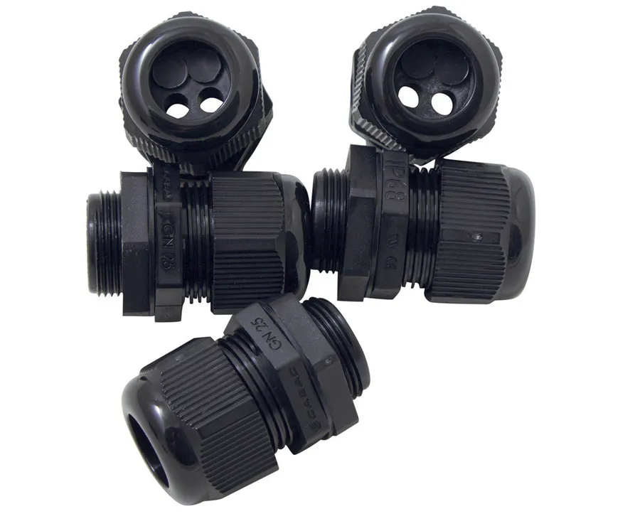 NYLON GLAND 9-18 WITH SOLAR INSERT 4x6MM (pack of 5)