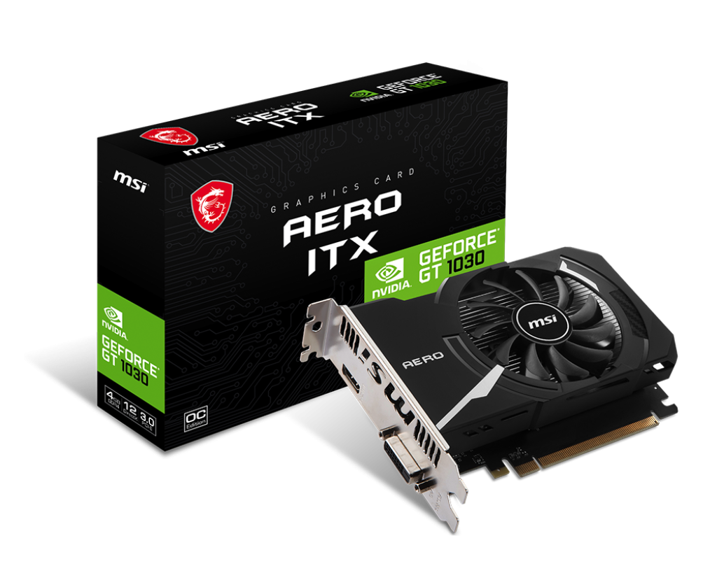 4GB MSI GT 1030 AERO ITX GPU