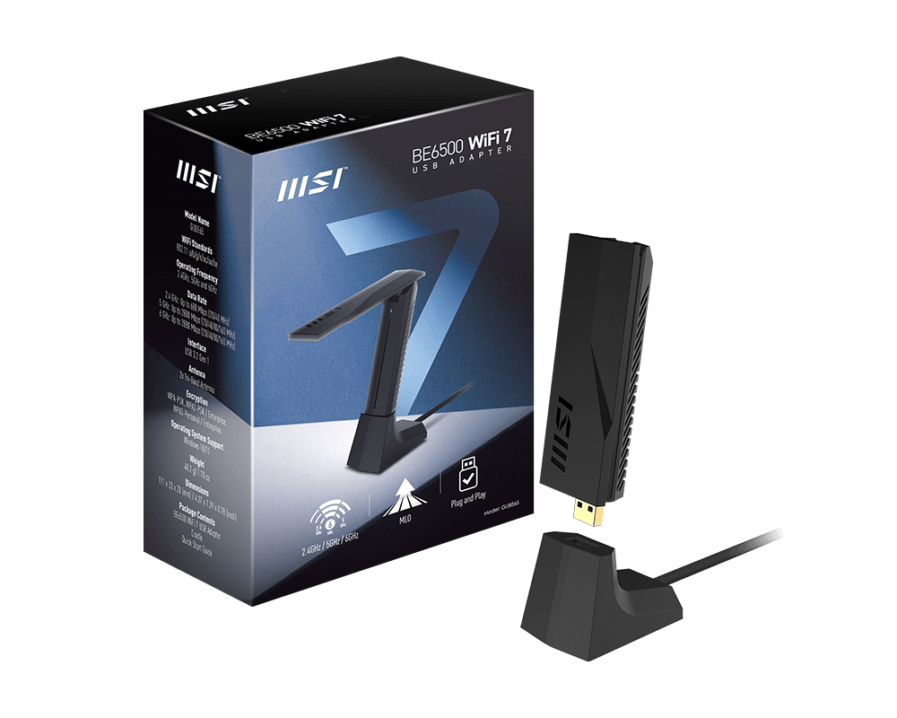 MSI BE6500 WiFi 7 USB Adapter