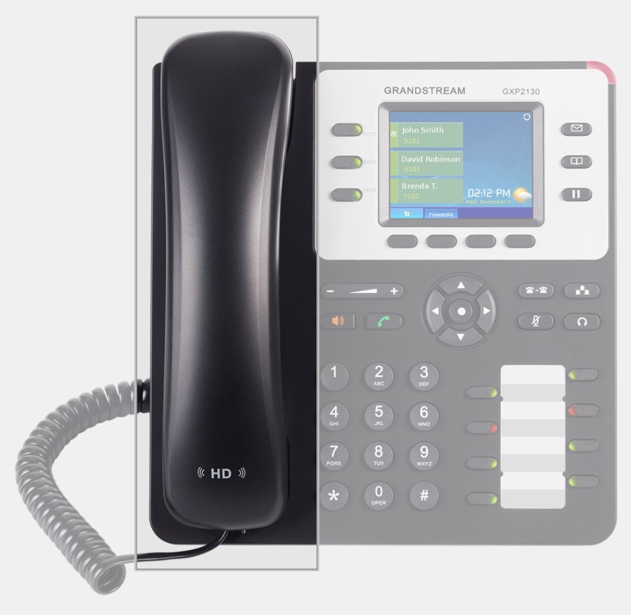 Spare handset for *LS Grandstream GXP2130 V2 3 Line IP Phone, 3 SIP Accounts, 320x240 Colour LCD Screen, HD Audio, Built-In Bluetooth