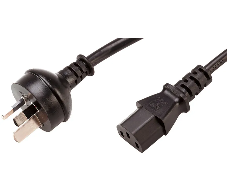 CABLE IEC C13 TO AUS 3 PIN PLUG BLK 2M
