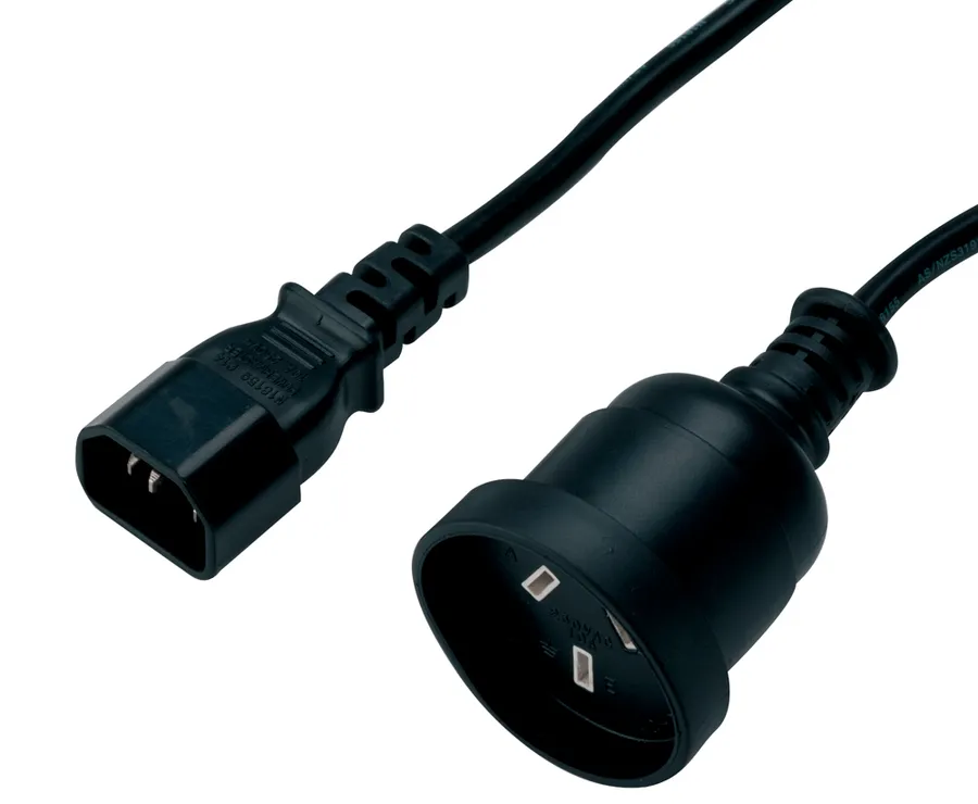 CABLE IEC C14 TO AUS 3 PIN SOCKET 150MM