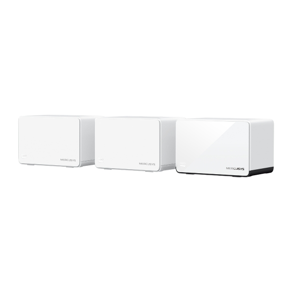 Mercusys Halo H85X(3-pack) AX3000 Whole Home Mesh WiFi 6 System, 574 Mbps at 2.4 GHz, 2402 Mbps at 5 GHz