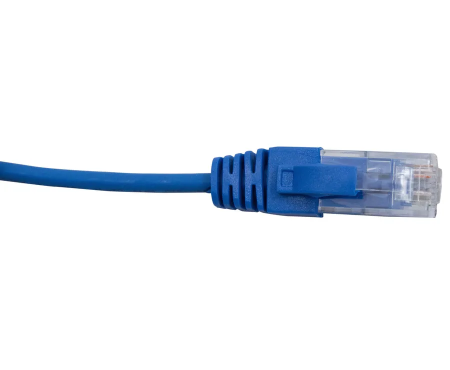 CAT6 28AWG BLUE PATCH LEAD 0.3M SLIM