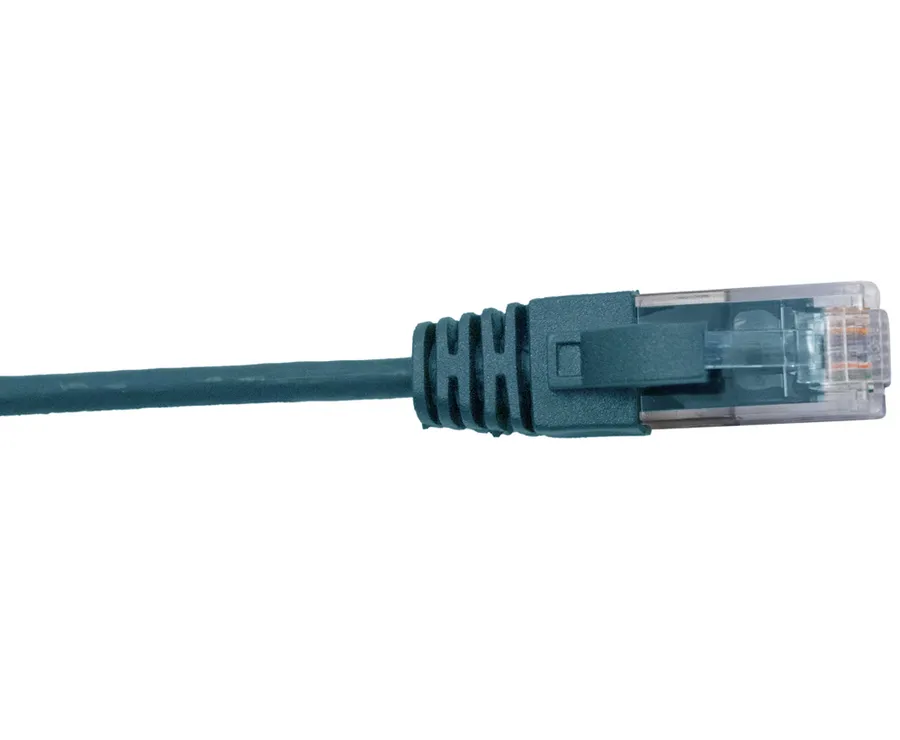 CAT6 28AWG GREEN PATCH LEAD 0.3M SLIM