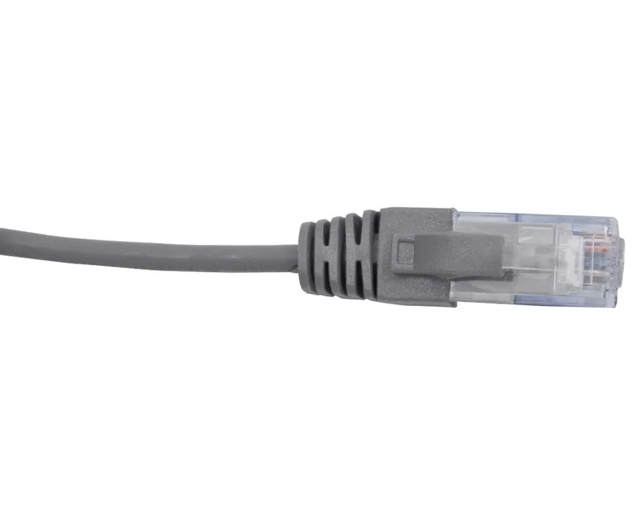 CAT6 28AWG GREY PATCH LEAD 0.3M SLIM