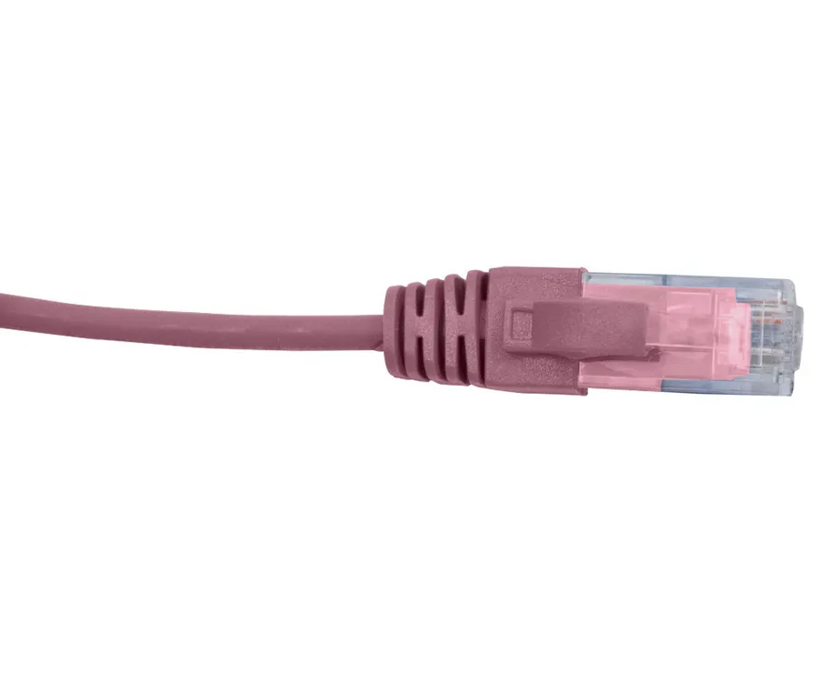 CAT6 28AWG PINK PATCH LEAD 0.3M SLIM