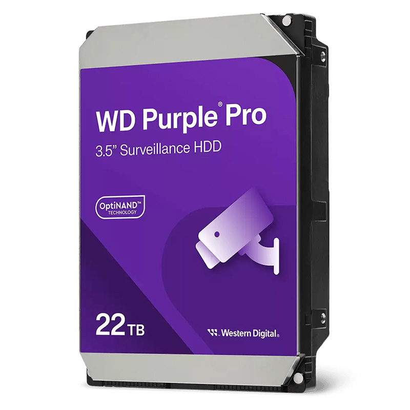 22TB Western Digital Purple AI Surveillance Hard Disk Drive