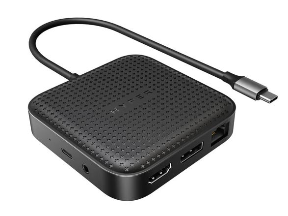 Targus HyperDrive USB4 Mobile Dock USB-C 100W PD Passthrough 8K@30Hz 4K@60Hz 1xDP1.4 1xHDMI2.1 2xUSB-A 1xUSB-C 1xUSB4 Black 2Y WTY