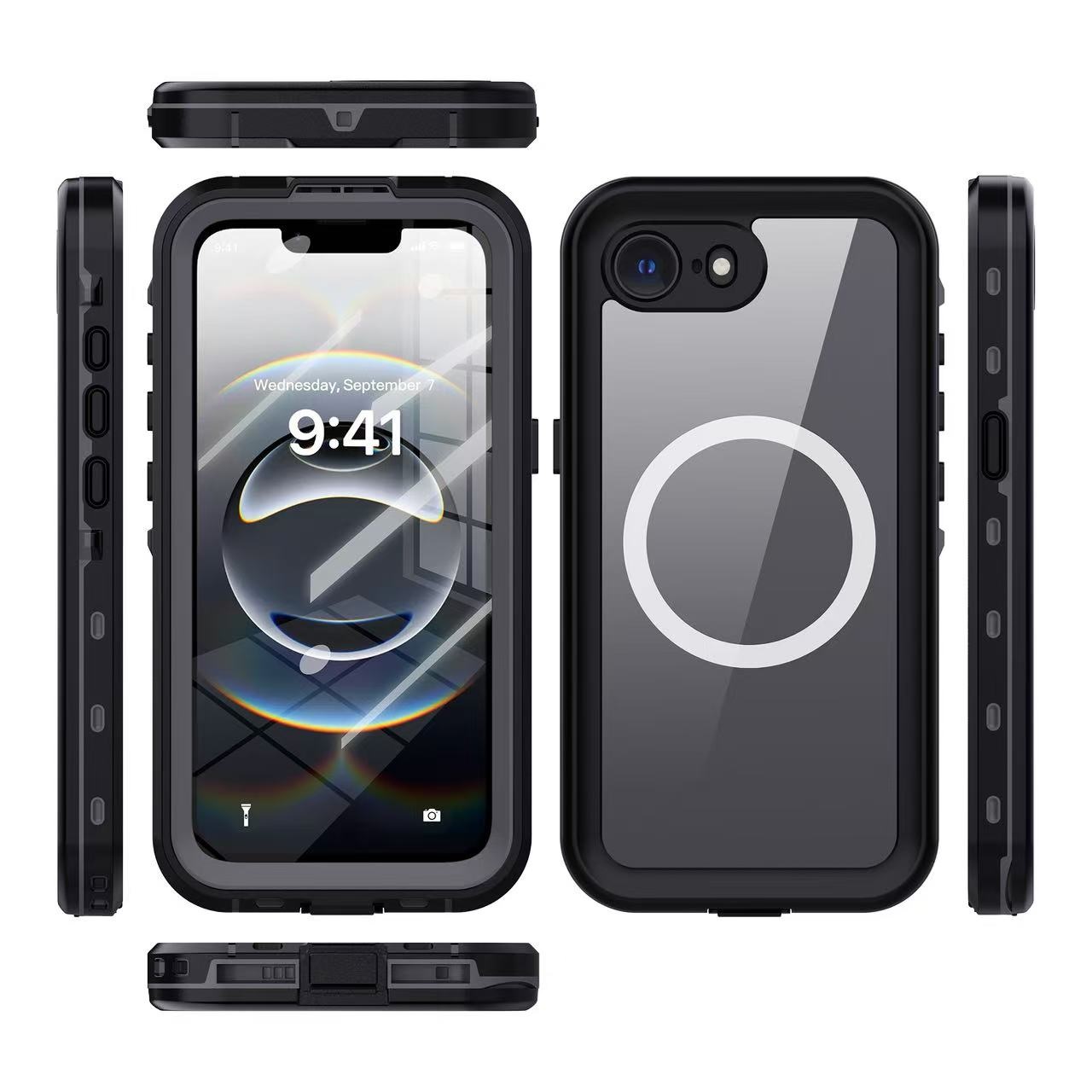 USP Apple iPhone 17e / iPhone 16e (6.1') WaterProof Case Black - DROP+ Military Standard, Waterproof, Shockproof, DustProof , 5 Years Warranty