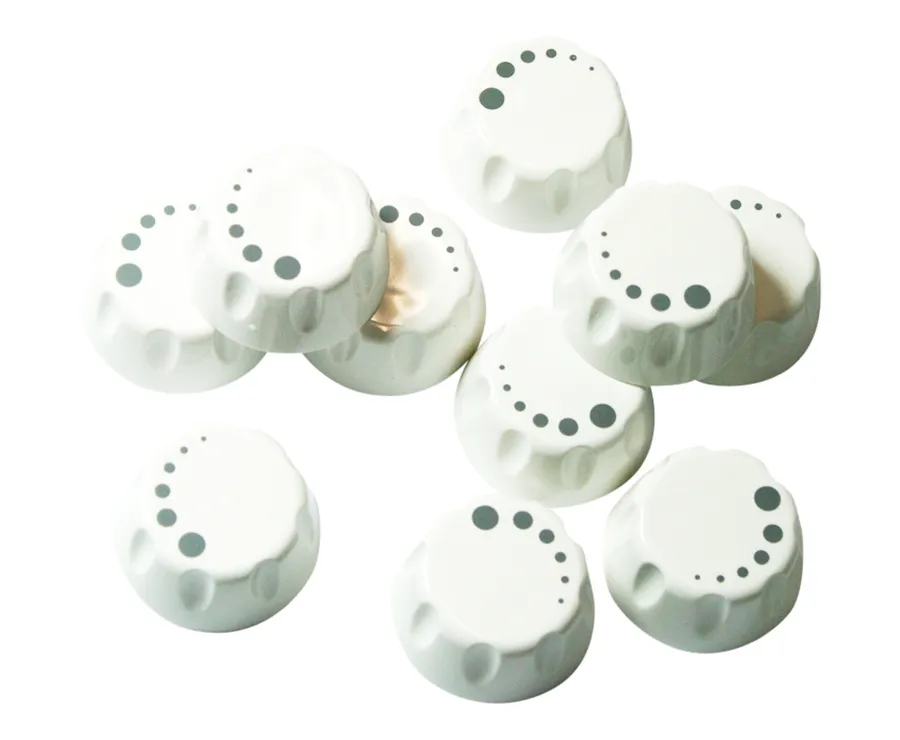 Knob Suit Cabac Electric White (pack of 10)