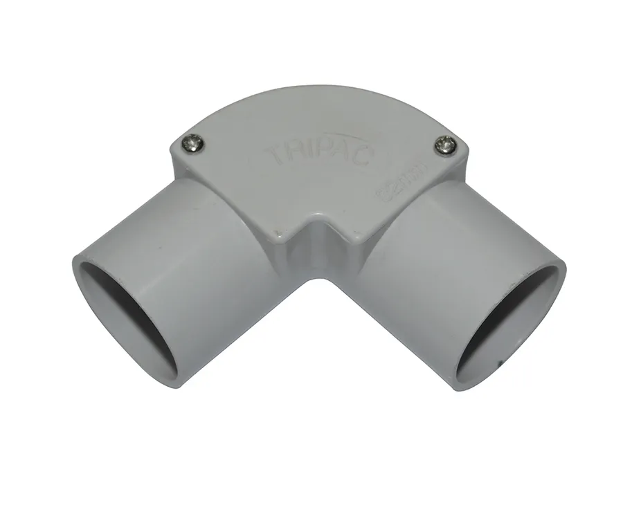 FITTING INSPECTION ELBOW PVC 20MM GREY (pack of 20)