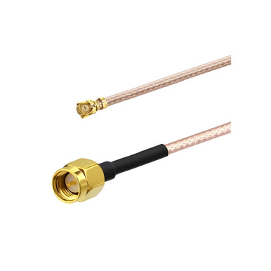 L-100 Patch Cable SMA Male to U.FL / IPEX RG178 Pigtail Cable, 15cm