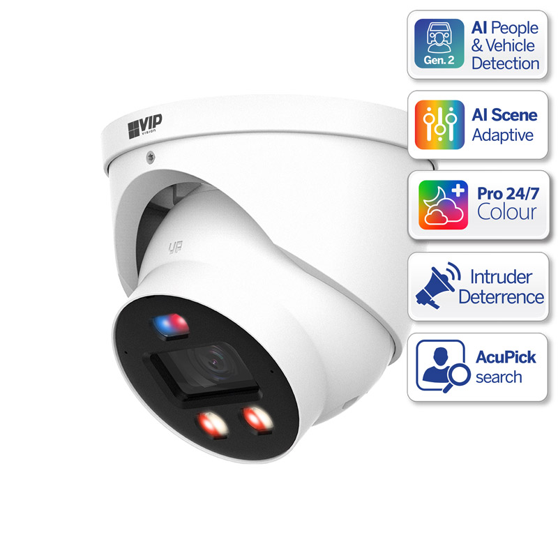 Professional AI Series 6.0MP Fixed Deterrence Turret Pro