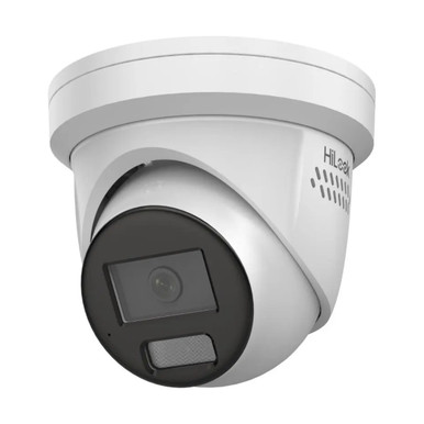 Hikvision HiLook IPC-T269H-MU-SL, 6MP Turret Camera, White with Blue/Red, 2.8mm Fixed Lens, IR 30m, Built-in Mic