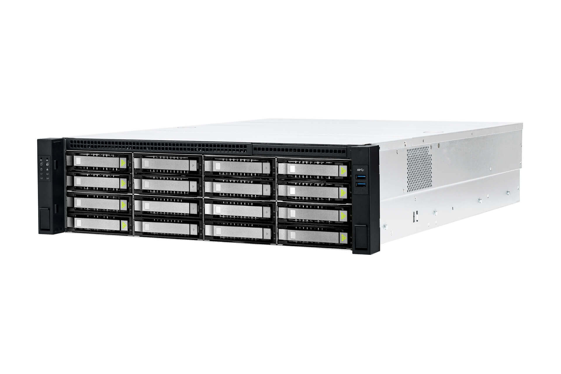 INWIN RS316 3RU RACK SERVER CHASSIS/800W RED PSUs/16x 3.5" HOT SWAP Mini SAS HD