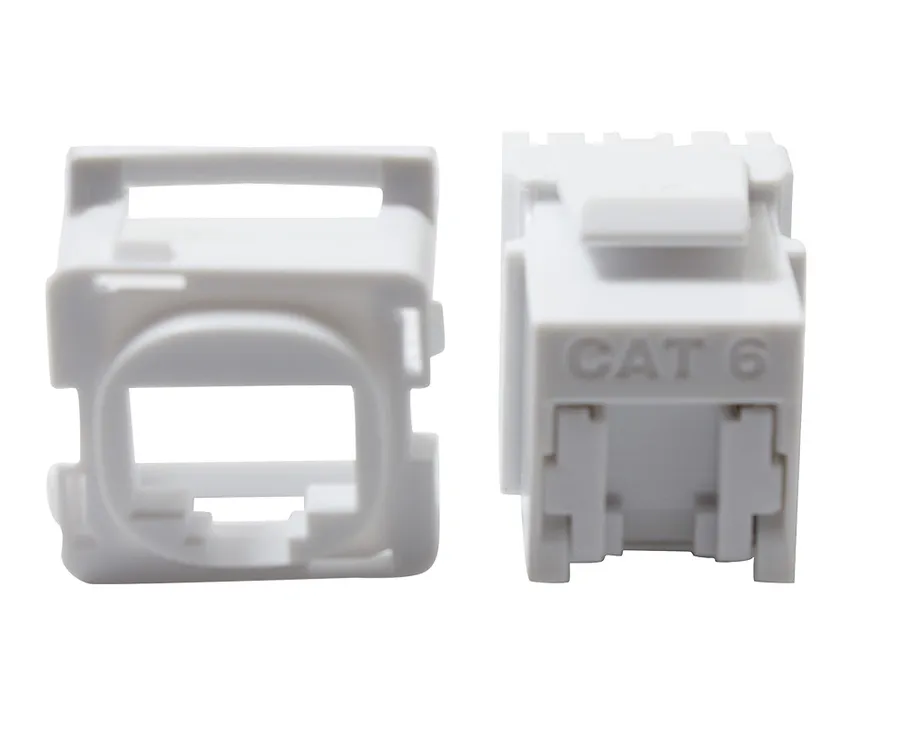 JACK SHUTTERED CAT6 K/110 WHITE (pack of 10)