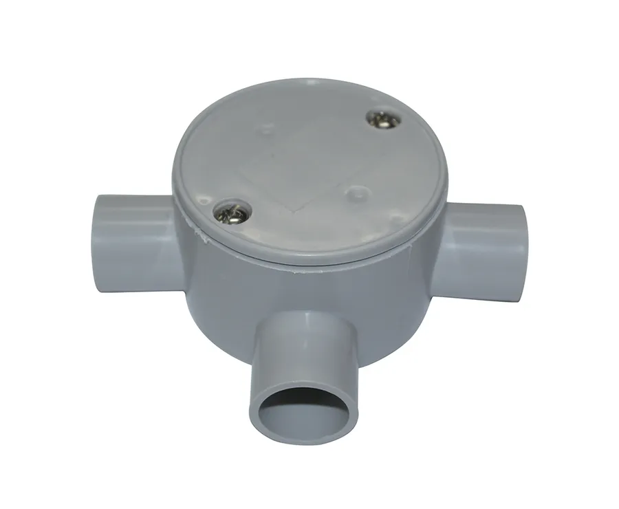 JUNCTION BOX SHALLOW 3 WAY ENTRY 20MM (pack of 10)