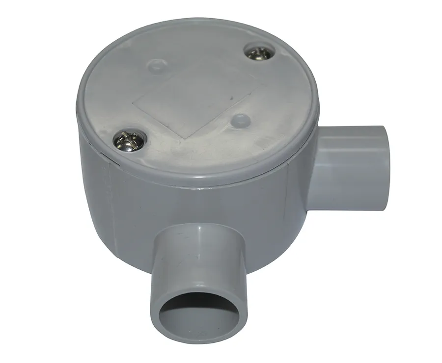JUNCTION BOX SHALLOW R/ANGLE ENTRY 20MM (pack of 10)