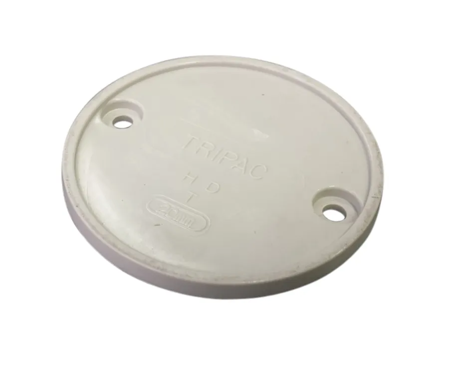 JUNCTION BOX ROUND LID PVC GREY