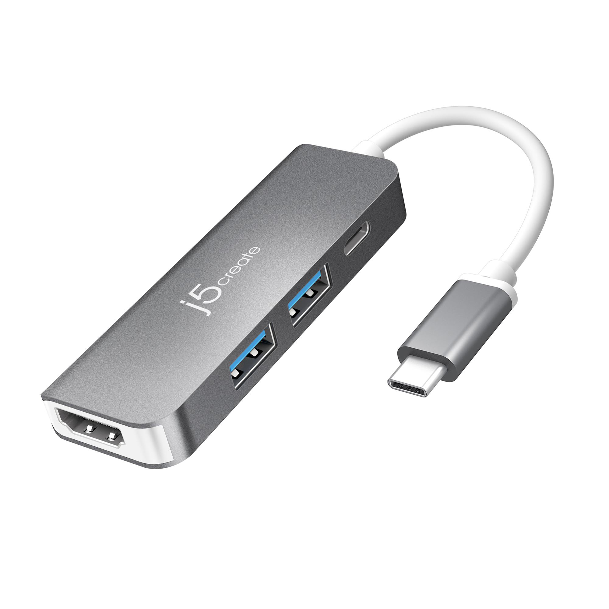 J5create JCD371 USB-C® to HDMI™ & USB™ 3.1 2-Port Hub with Power Delivery