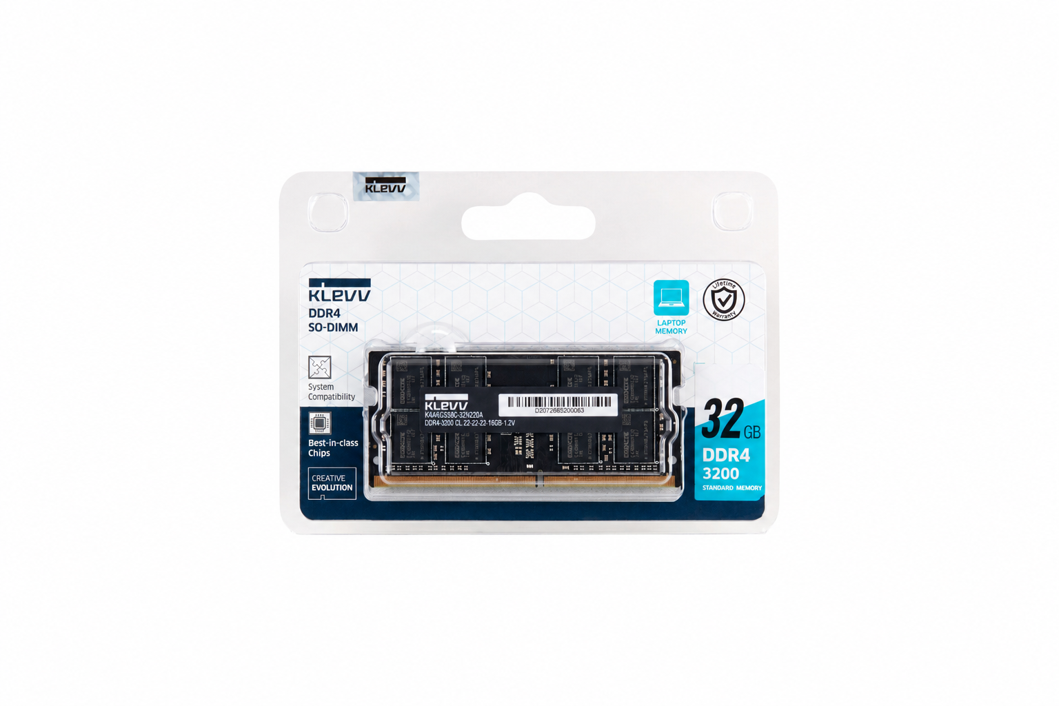 32GB (3200MHz) KLEVV SODIMM MEMORY