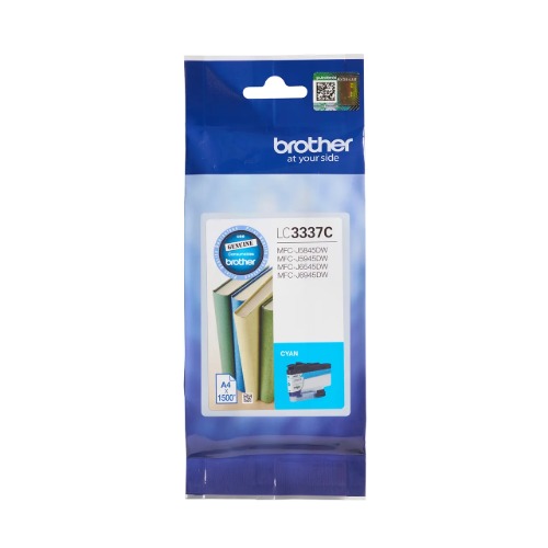 Brother LC3337C CYAN INK CARTRIDGE TO SUITMFC-J5945DW/MFC-J6945DW/MFC-J5845DW/MFC-J6545DW-UP TO 1500 PAGES