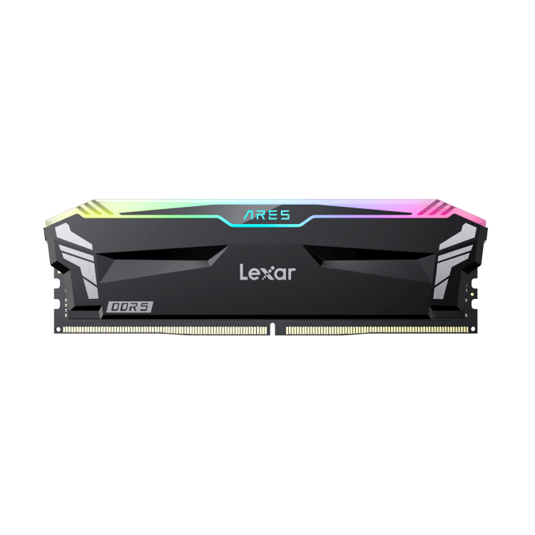 Lexar Ares U-DIMM DDR5 6800 32GB Kit (16GB x2),with heatsink and RGB lighting, Black, dual pack