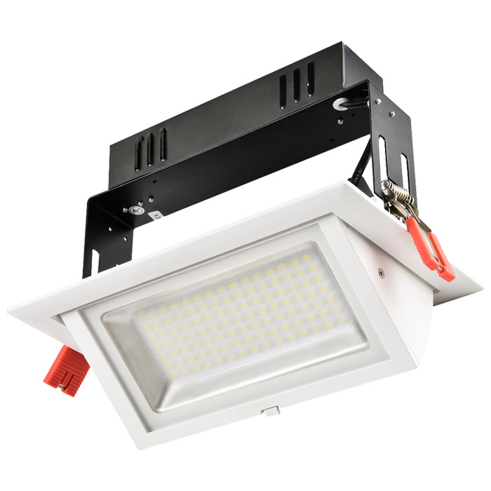 48W Premium Rectangular Adjustable LED Downlight (3000K)