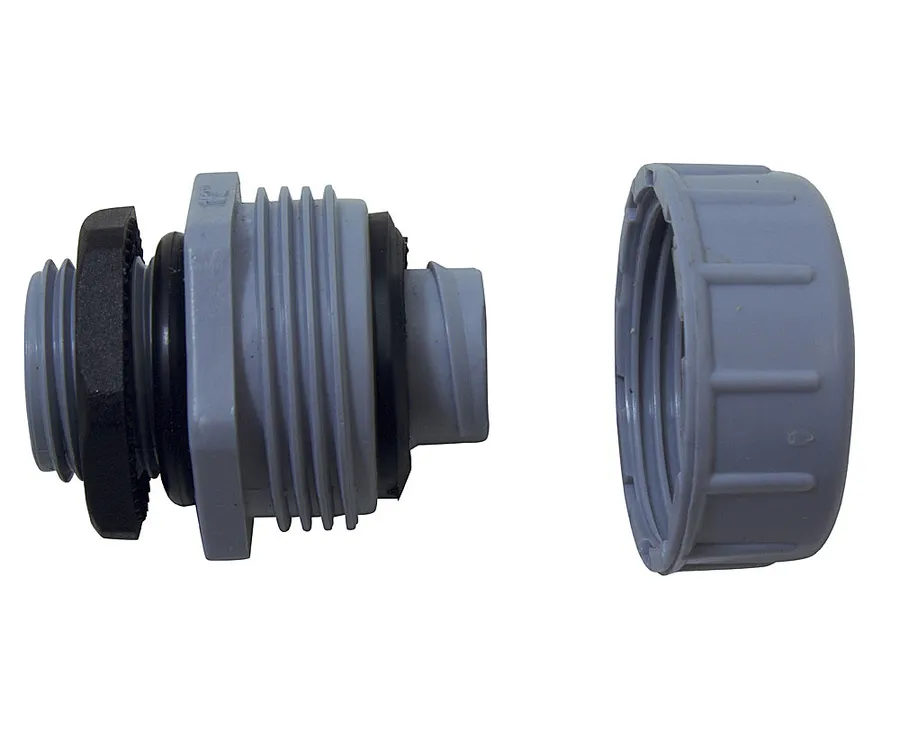 FITTING CNM STRAIGHT FIXED PVC M32