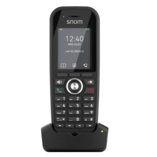 Snom M30 DECT Handset (UK), large colour display, crystal‑clear HD audio, Up to 22 hours of talk time
