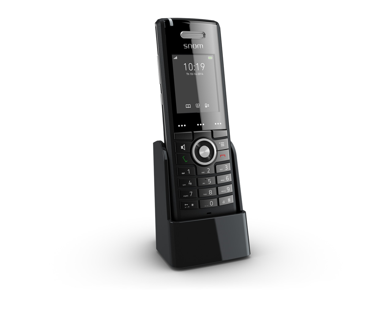 SNOM M65 Professional DECT Handset, Wideband HD Audio Quality Corded (LS), Advanced Voice Quality, 6 Polyphonic Ringtones