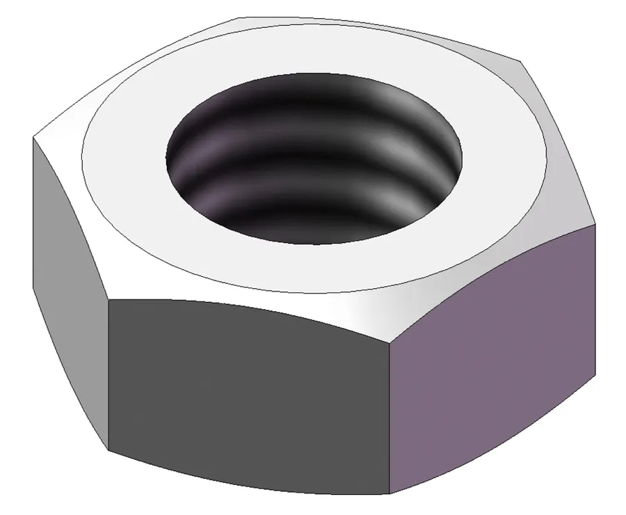 M8 Zinc hex Nut