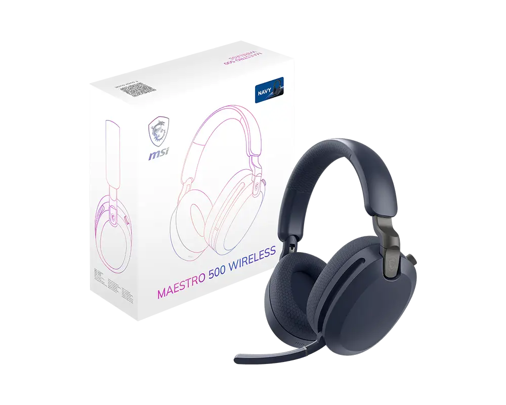 MSI MAESTRO 500 WIRELESS GAMING HEADSET BLACK