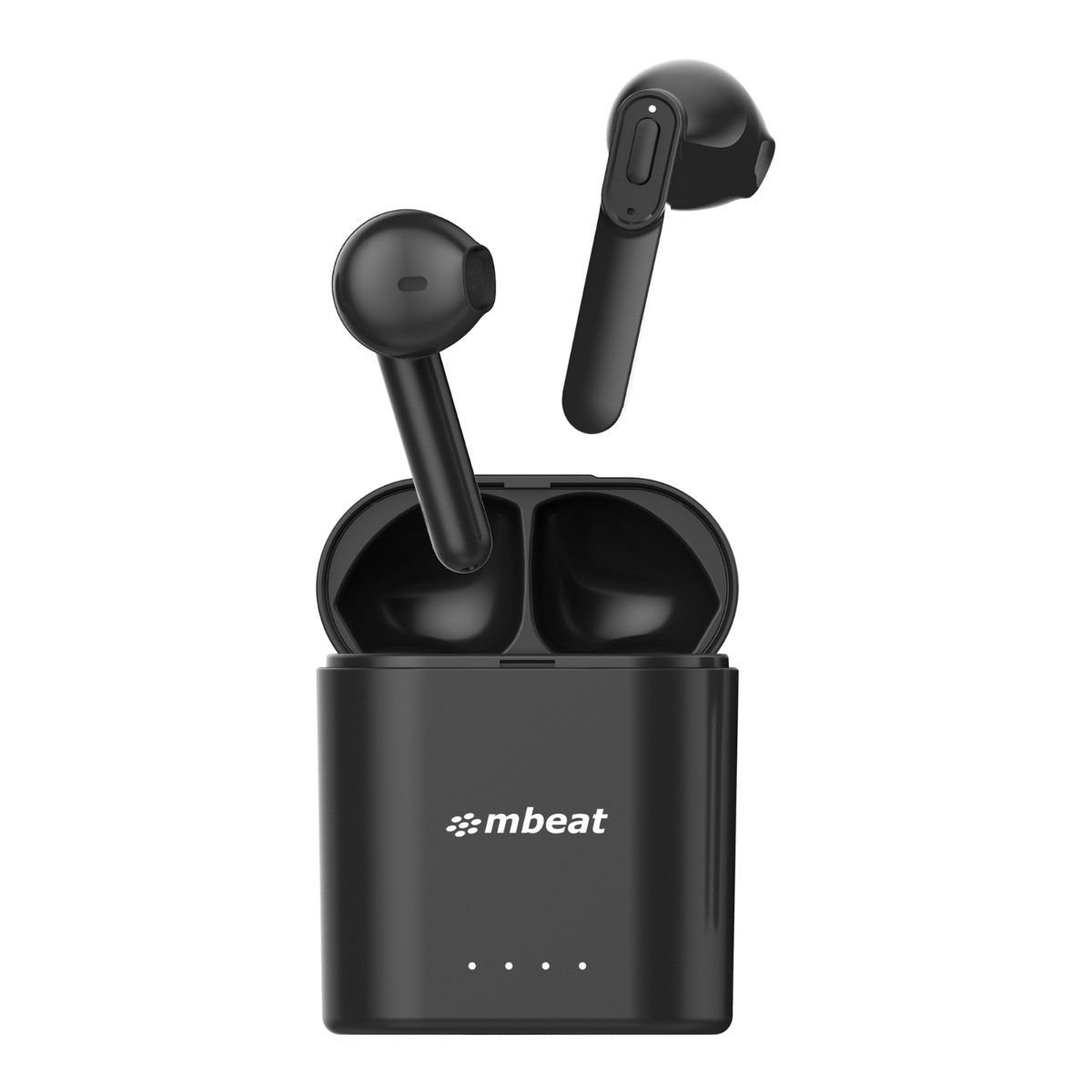 mbeat® E1 True Wireless Earbuds/Earphones - Up to 4hr Play time, 14hr Charge Case, Easy Pair Fully charging time 2 hours Additional play 14 hr