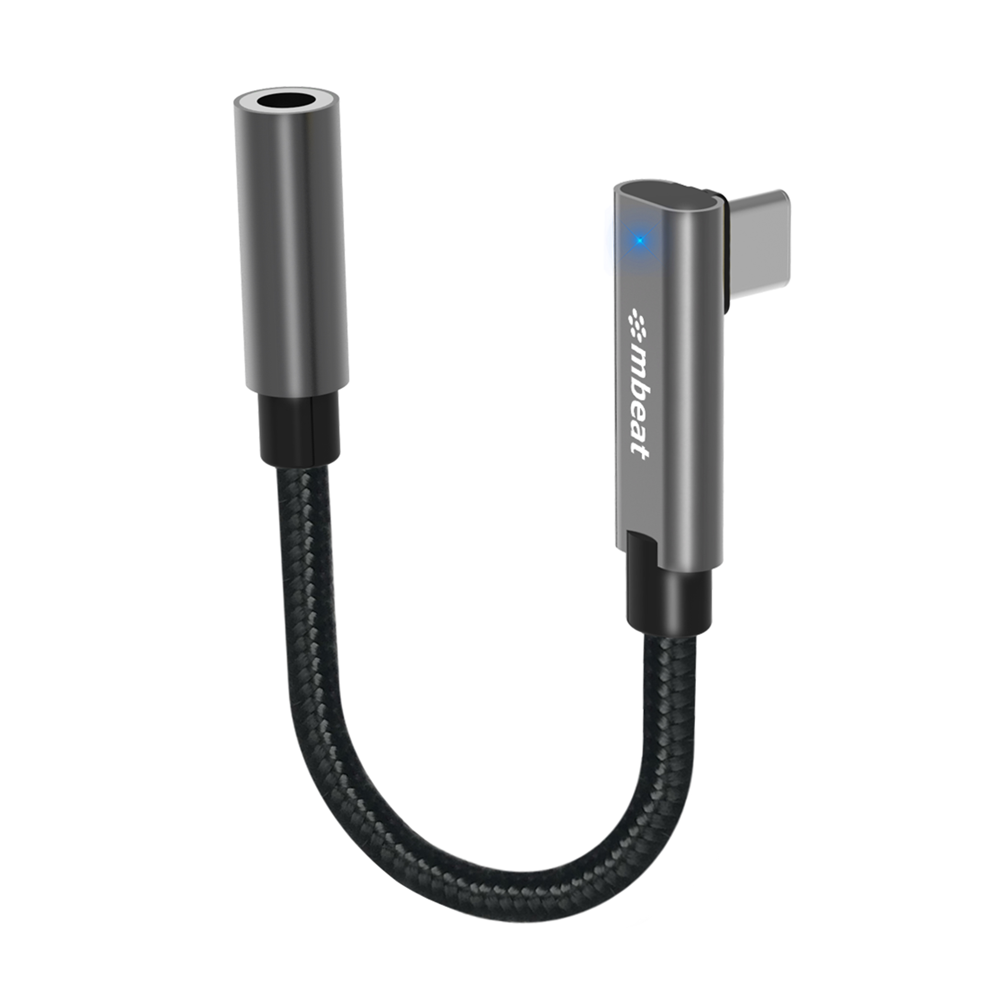 mbeat® Elite USB-C to 3.5mm Audio Adapter - Add Headphone Audio Jack to USB-C Computers, Laptops, Notebooks, Tablets, Smartphones - Space Grey
