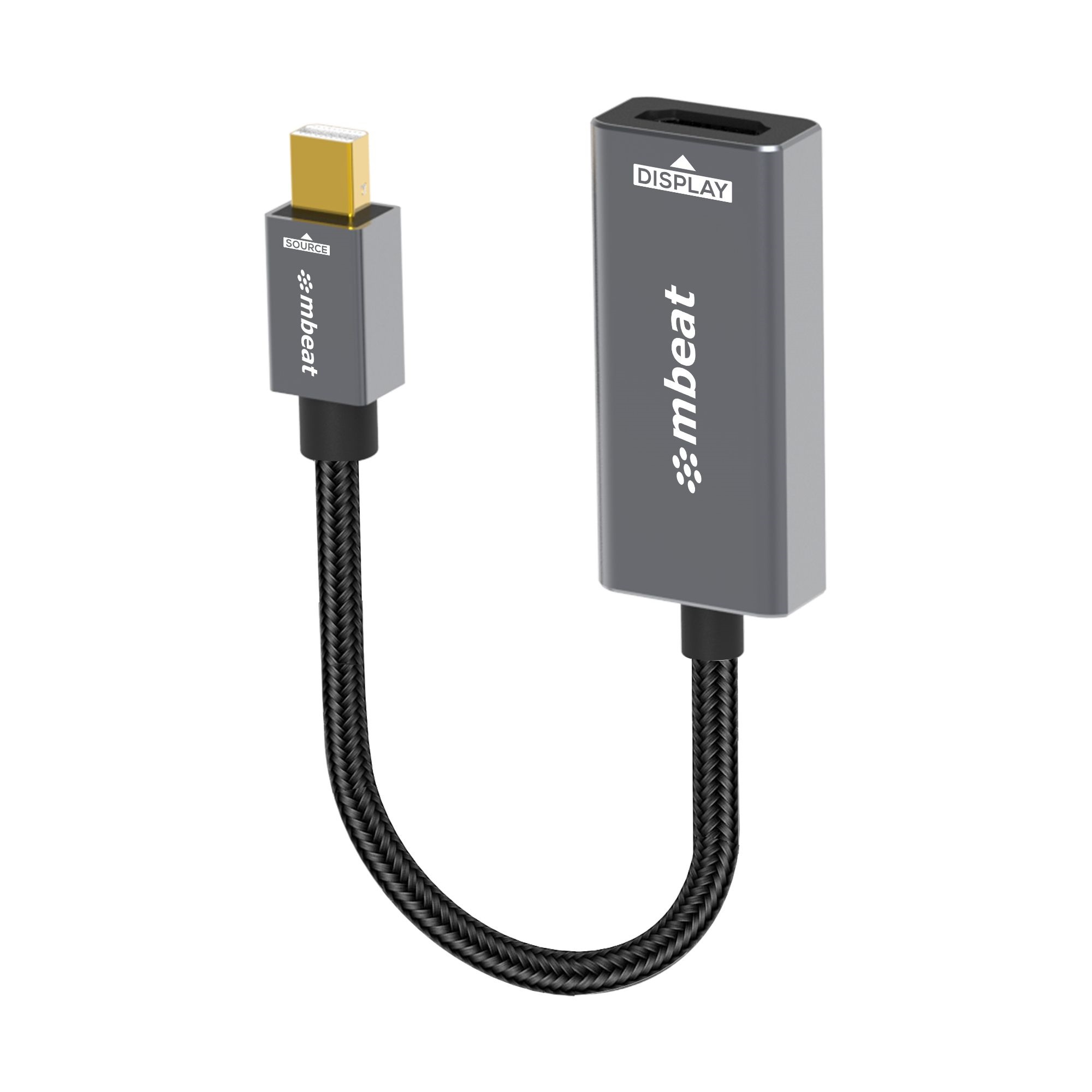mbeat® Tough Link Mini DisplayPort to HDMI Adapter Seamless Connectivity HDMI Version: 1.3 1080p@60Hz HD display Package Weight: 42.5g