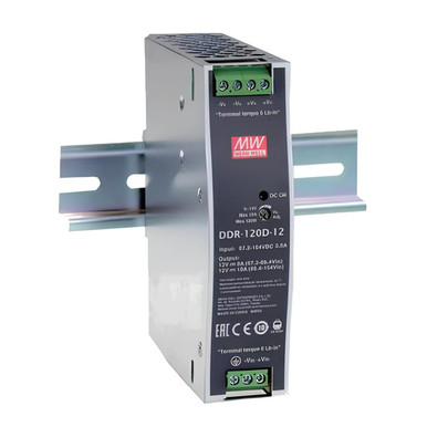 Mean Well DDR-120B-48 Isolated DC/DC Converters 16.8-33.6Vin48V 2.5A 120W DIN Iso DC-DC