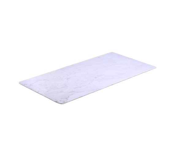 Brateck MP10-1 800mmx400mm Stylish Desk Pad Marbled White, 800x400x4mm, reduces resistance and ensure easy mouse movements (LS)