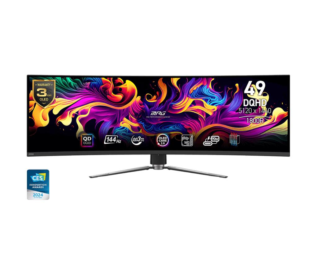 49" MSI MPG 491CQP QD OLED (DQHD) GAMING MONITOR