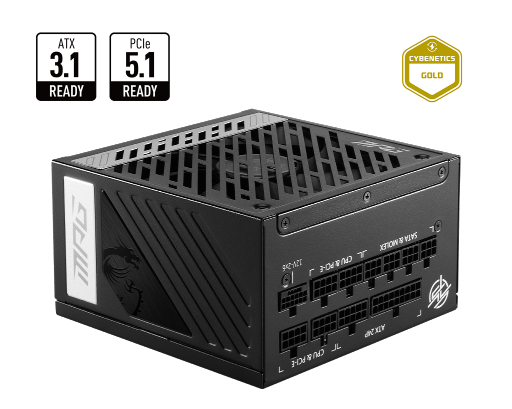 850W MSI MPG A850G PCIE5 POWER SUPPLY