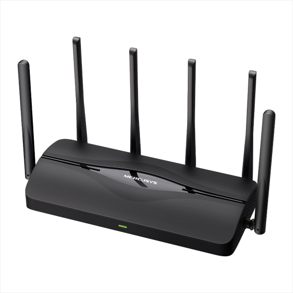Mercusys MR37BE BE6500 Dual-Band Wi-Fi 7 Router, 1× 2.5 Gbps WAN port, 1× 2.5 Gbps LAN port and 2× 1 Gbps LAN ports