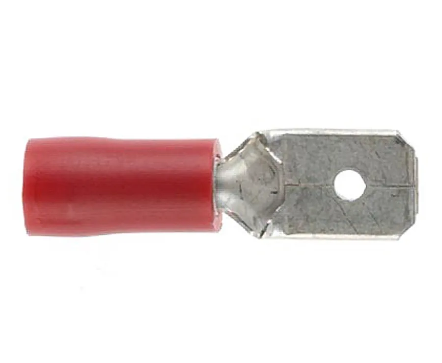 Male Tab Q/C 6.4 X 0.8MM DG RED (pack of 100)