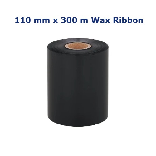 Brother PREMIUM WAX RIBBON: 110MM(W) X 300M(L) X 25MM CORE