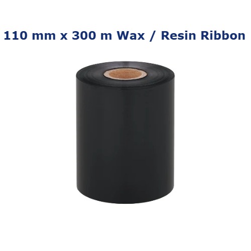 Brother PREMIUM WAX/RESIN RIBBON: 110MM(W) X 300M(L) X 25MM CORE