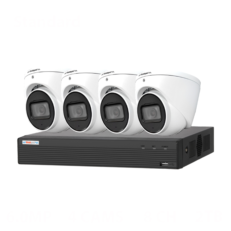 LA Series 8 Channel 6.0MP AI Surveillance Kit (8CH, 4 Cams)