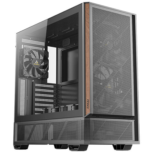 Antec P30 Air 478×222×465 mm, Steel+Plastic+Wood, ATX/mATX/ITX, 4mm TG, 2xUSB3.0, Type-C, 7 slots, 2/1×3.5'/2.5', fans 5, GPU 405 mm Mid Tower Case