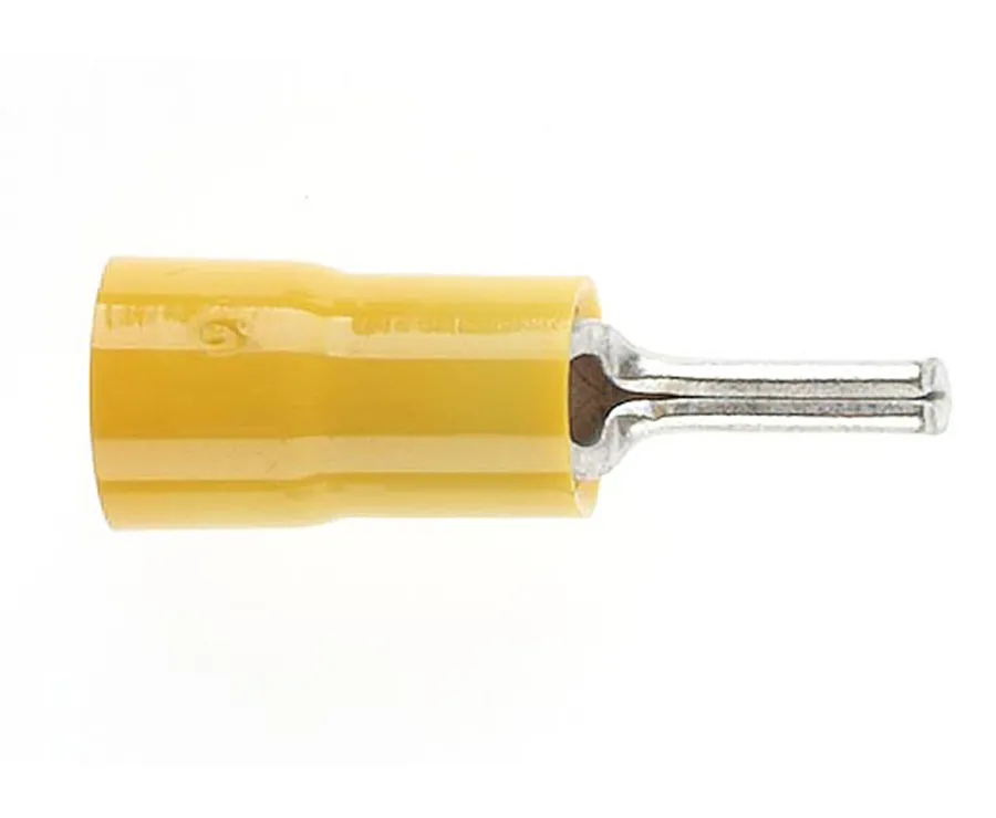 Pin Connector Yellow DG Wire Range 2.5-6 (pack of 50)