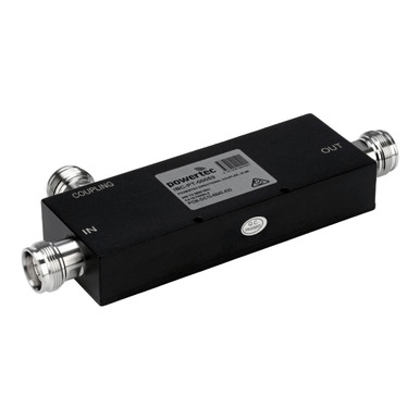Powertec RF Directional Coupler, 10 dB, 698 to 3800 MHz, 4.3-10 Female, -155 dBc